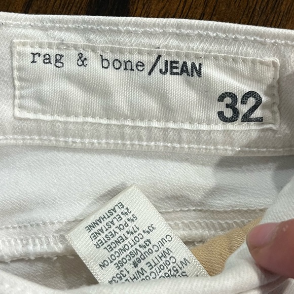 Rag and Bone - super stretchy white distressed denim - Picture 4 of 5